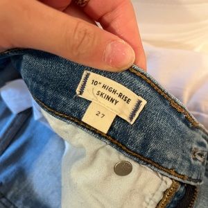 Madewell high rise skinny jeans